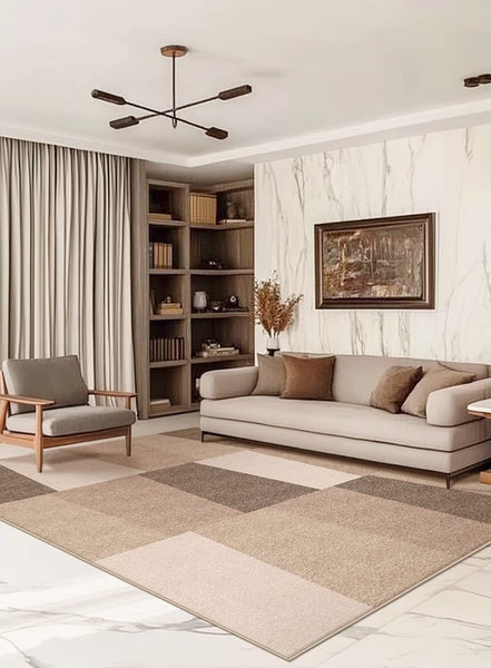 Extra Large Modern Floor Carpets for Office, Modern Area Rug for Living Room, Contemporary Rugs for Dining Room, Bedroom Floor Rugs-LargePaintingArt.com