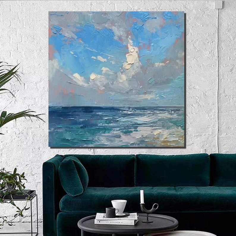 Abstract Landscape Canvas Painting for Living Room, Modern Wall Art Painting, Contemporary Abstract Artwork, Heavy Texture Paintings for Interior Design-LargePaintingArt.com