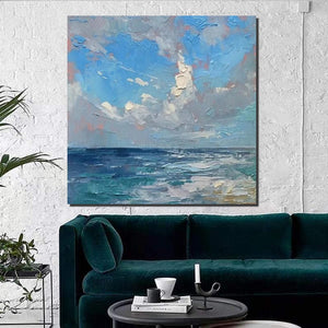 Abstract Landscape Canvas Painting for Living Room, Modern Wall Art Painting, Contemporary Abstract Artwork, Heavy Texture Paintings for Interior Design-LargePaintingArt.com