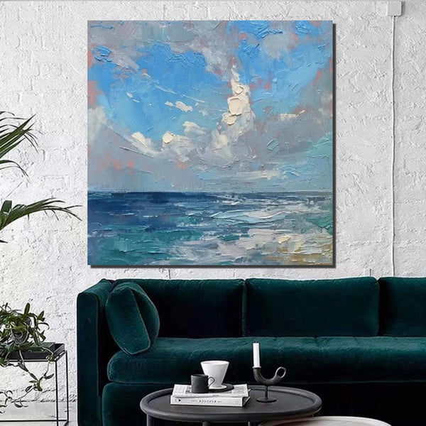 Abstract Landscape Canvas Painting for Living Room, Modern Wall Art Painting, Contemporary Abstract Artwork, Heavy Texture Paintings for Interior Design-LargePaintingArt.com
