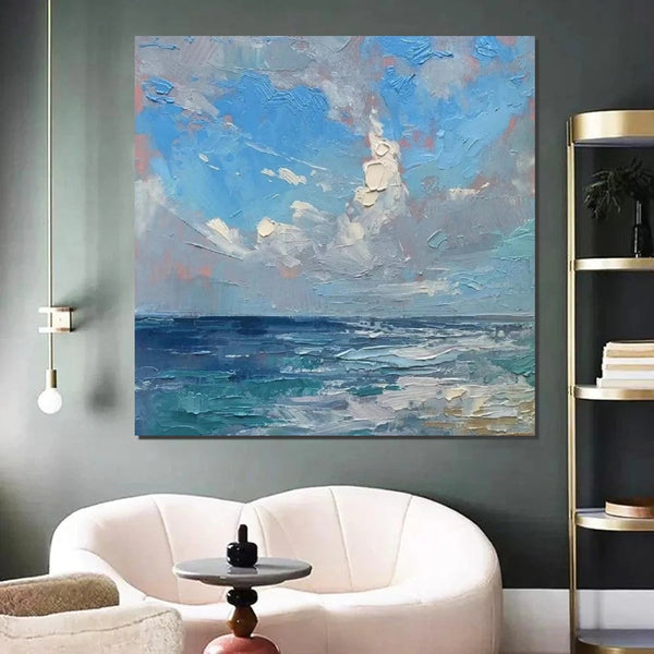 Abstract Landscape Canvas Painting for Living Room, Modern Wall Art Painting, Contemporary Abstract Artwork, Heavy Texture Paintings for Interior Design-LargePaintingArt.com