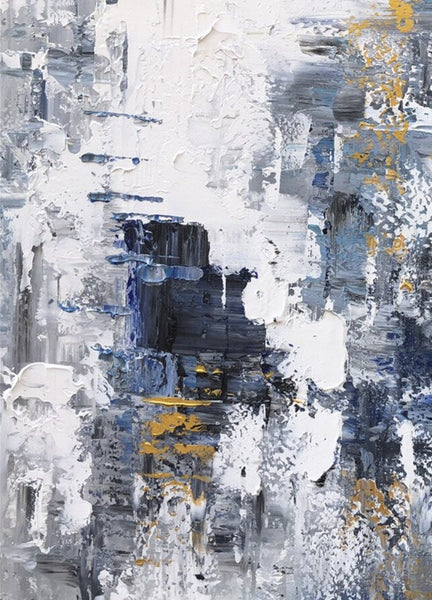 Living Room Abstract Wall Art Ideas, Large Acrylic Canvas Paintings, Large Wall Art Ideas, Impasto Painting, Simple Modern Abstract Painting-LargePaintingArt.com