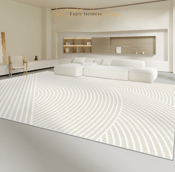 Abstract Geometric Modern Rugs for Living Room, Soft Modern Rugs for Bedroom, Simple Modern Carpets for Interior Design, Modern Rugs for Dining Room-LargePaintingArt.com