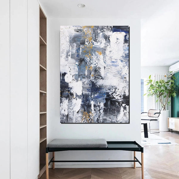 Large Painting Behind Couch, Buy Abstract Painting Online, Living Room Wall Art Paintings, Acrylic Abstract Paintings Behind Sofa, Simple Modern Art-LargePaintingArt.com