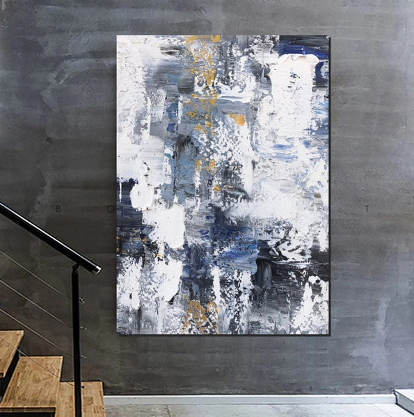 Large Painting Behind Couch, Buy Abstract Painting Online, Living Room Wall Art Paintings, Acrylic Abstract Paintings Behind Sofa, Simple Modern Art-LargePaintingArt.com