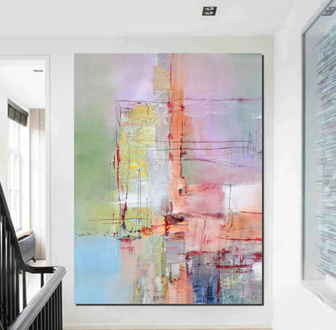 Abstract Acrylic Paintings for Living Room, Buy Paintings Online, Contemporary Canvas Wall Art, Modern Contemporary Artwork-LargePaintingArt.com
