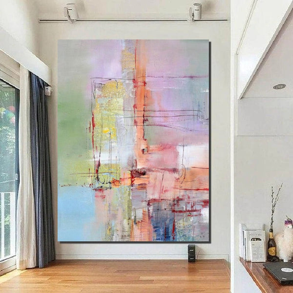 Abstract Acrylic Paintings for Living Room, Buy Paintings Online, Contemporary Canvas Wall Art, Modern Contemporary Artwork-LargePaintingArt.com