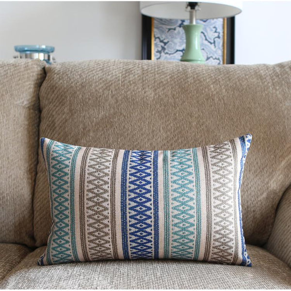 Large Geometric Pattern Throw Pillows, Decorative Pillows for Couch, Decorative Throw Pillow, Sofa Pillows for Living Room-LargePaintingArt.com