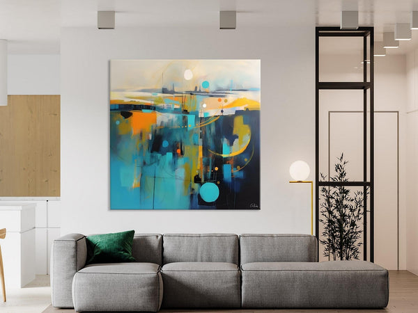Extra Large Abstract Painting for Living Room, Acrylic Canvas Paintings, Original Modern Wall Art, Oversized Contemporary Acrylic Paintings-LargePaintingArt.com