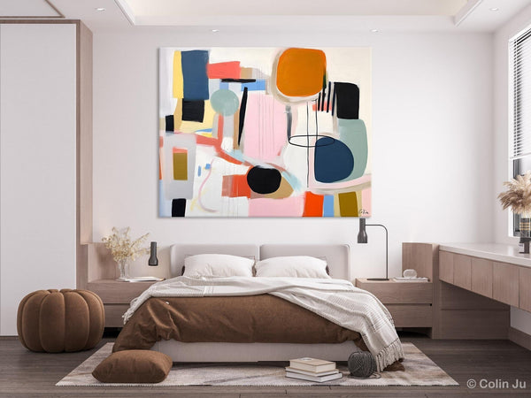 Abstract Canvas Paintings, Extra Large Canvas Painting for Living Room, Original Acrylic Wall Art, Oversized Contemporary Acrylic Paintings-LargePaintingArt.com