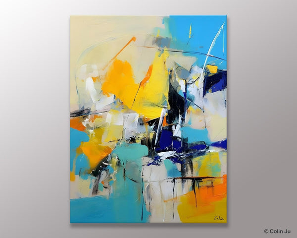 Original Canvas Wall Art, Oversized Contemporary Acrylic Paintings, Modern Abstract Paintings, Extra Large Canvas Painting for Living Room-LargePaintingArt.com