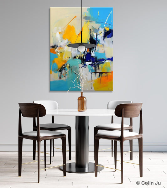 Original Canvas Wall Art, Oversized Contemporary Acrylic Paintings, Modern Abstract Paintings, Extra Large Canvas Painting for Living Room-LargePaintingArt.com