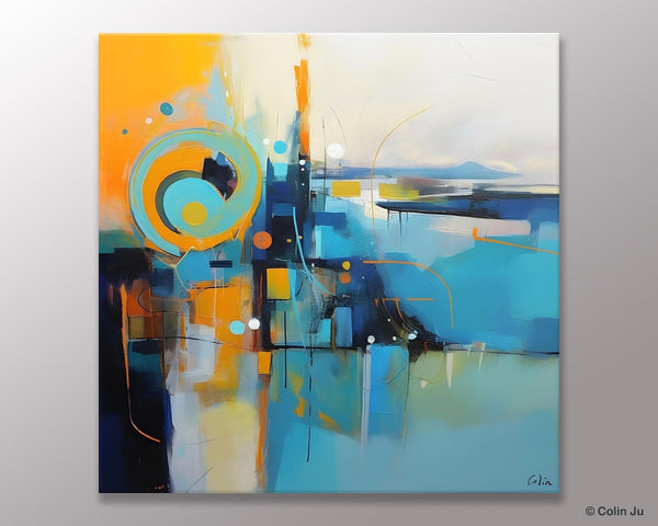 Modern Acrylic Paintings, Large Abstract Painting for Bedroom, Original Modern Wall Art Paintings, Oversized Contemporary Canvas Paintings-LargePaintingArt.com