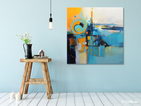 Modern Acrylic Paintings, Large Abstract Painting for Bedroom, Original Modern Wall Art Paintings, Oversized Contemporary Canvas Paintings-LargePaintingArt.com