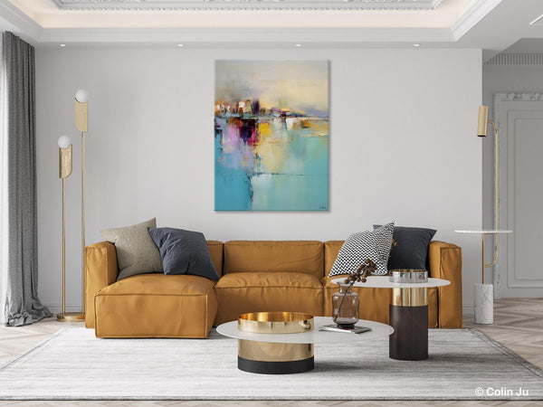 Oversized Contemporary Acrylic Paintings, Modern Abstract Paintings, Extra Large Canvas Painting for Living Room, Original Canvas Wall Art-LargePaintingArt.com