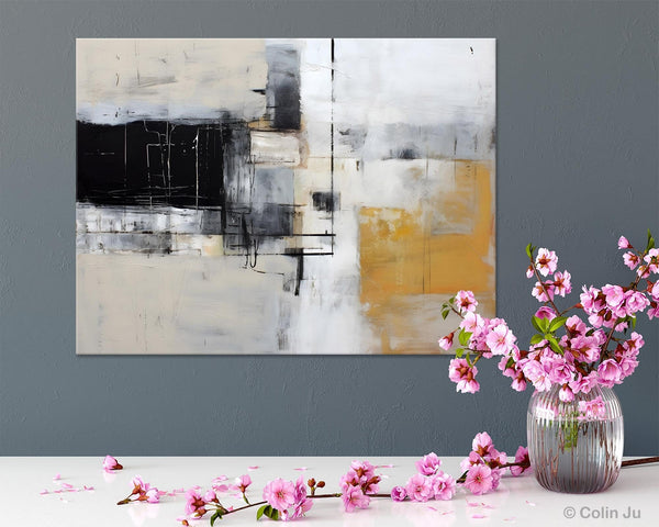 Modern Abstract Art Paintings, Extra Large Canvas Painting for Bedroom, Original Canvas Wall Art, Oversized Contemporary Acrylic Paintings-LargePaintingArt.com