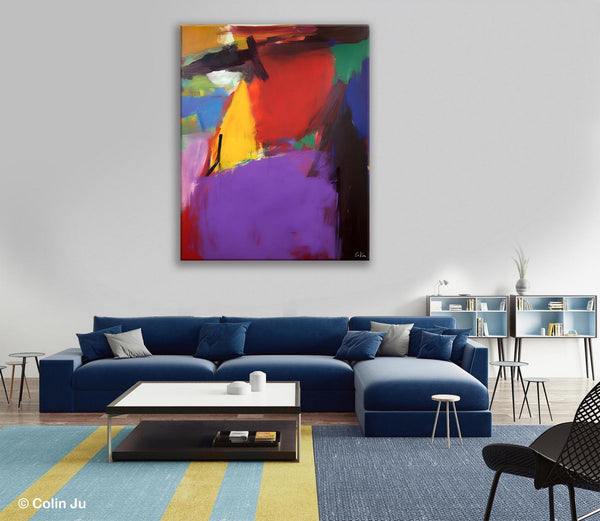 Abstract Painting on Canvas, Extra Large Abstract Painting for Living Room, Large Original Abstract Wall Art, Contemporary Acrylic Paintings-LargePaintingArt.com