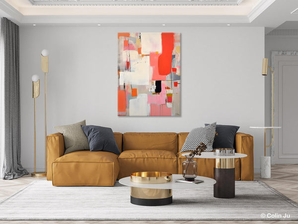Extra Large Painting on Canvas, Huge Contemporary Acrylic Paintings, Extra Large Canvas Painting for Bedroom, Original Abstract Wall Art-LargePaintingArt.com