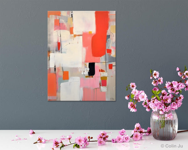 Extra Large Painting on Canvas, Huge Contemporary Acrylic Paintings, Extra Large Canvas Painting for Bedroom, Original Abstract Wall Art-LargePaintingArt.com
