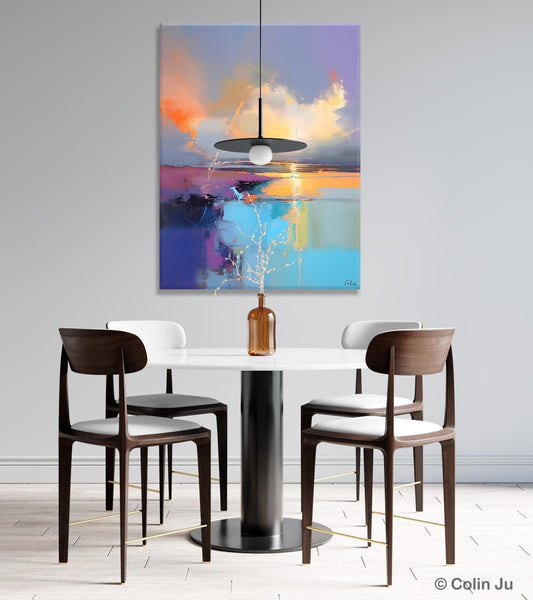 Original Landscape Paintings, Modern Paintings, Large Contemporary Wall Art, Acrylic Painting on Canvas, Extra Large Paintings for Bedroom-LargePaintingArt.com