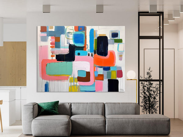 Contemporary Acrylic Paintings, Modern Wall Art Ideas for Living Room, Extra Large Canvas Paintings, Original Abstract Painting, Impasto Art-LargePaintingArt.com