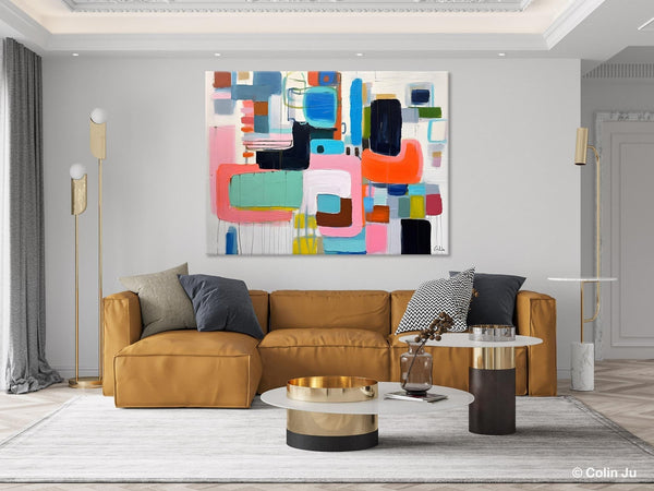 Contemporary Acrylic Paintings, Modern Wall Art Ideas for Living Room, Extra Large Canvas Paintings, Original Abstract Painting, Impasto Art-LargePaintingArt.com