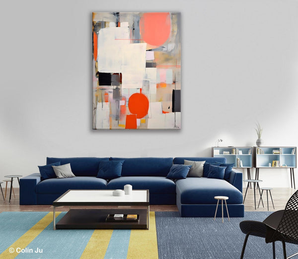 Acrylic Painting on Canvas, Contemporary Wall Art Paintings, Canvas Paintings for Bedroom, Extra Large Original Art, Buy Paintings Online-LargePaintingArt.com