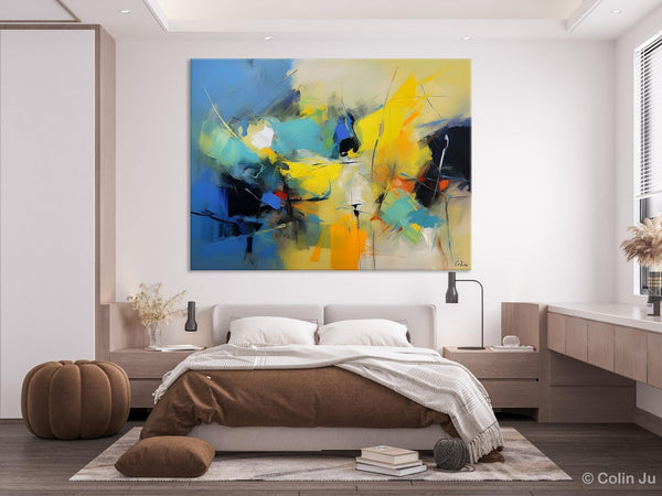 Hand Painted Canvas Art, Contemporary Acrylic Art, Oversized Canvas Paintings, Original Abstract Art, Huge Wall Art Ideas for Living Room-LargePaintingArt.com