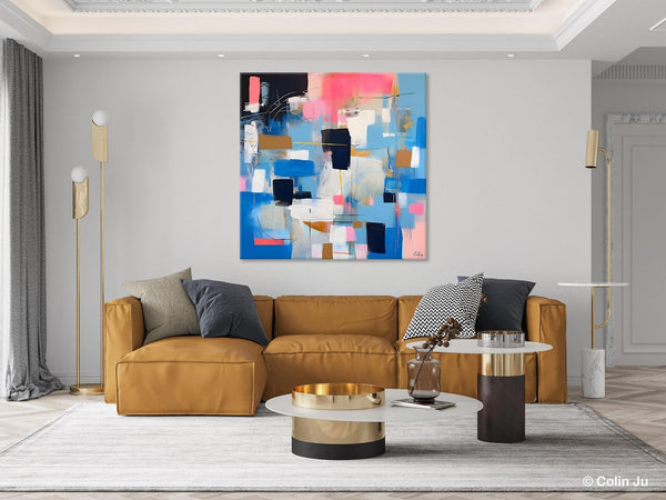 Modern Canvas Paintings, Contemporary Canvas Art, Original Modern Wall Art, Modern Acrylic Artwork, Large Abstract Painting for Dining Room-LargePaintingArt.com