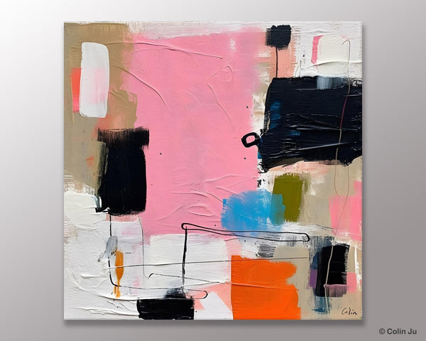 Modern Acrylic Artwork, Large Abstract Painting for Bedroom, Original Abstract Wall Art, Modern Canvas Paintings, Contemporary Canvas Art-LargePaintingArt.com