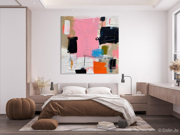 Modern Acrylic Artwork, Large Abstract Painting for Bedroom, Original Abstract Wall Art, Modern Canvas Paintings, Contemporary Canvas Art-LargePaintingArt.com