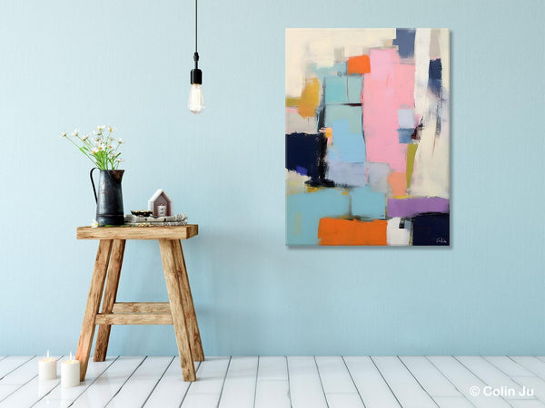Original Canvas Art, Contemporary Acrylic Painting on Canvas, Large Wall Art Painting for Bedroom, Oversized Modern Abstract Wall Paintings-LargePaintingArt.com