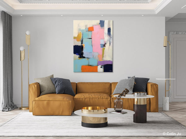 Original Canvas Art, Contemporary Acrylic Painting on Canvas, Large Wall Art Painting for Bedroom, Oversized Modern Abstract Wall Paintings-LargePaintingArt.com