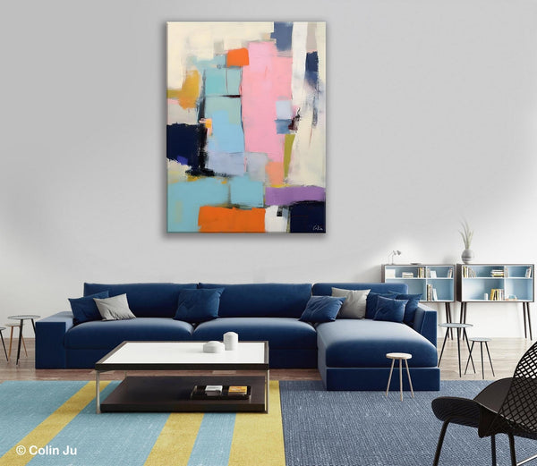 Original Canvas Art, Contemporary Acrylic Painting on Canvas, Large Wall Art Painting for Bedroom, Oversized Modern Abstract Wall Paintings-LargePaintingArt.com