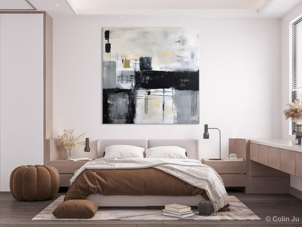 Contemporary Canvas Art for Bedroom, Modern Acrylic Artwork, Original Modern Paintings, Heavy Texture Canvas Art, Large Abstract Paintings-LargePaintingArt.com