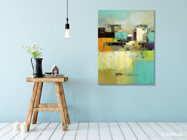 Contemporary Wall Art Paintings, Abstract Wall Paintings, Extra Large Paintings for Dining Room, Hand Painted Canvas Art, Original Artowrk-LargePaintingArt.com