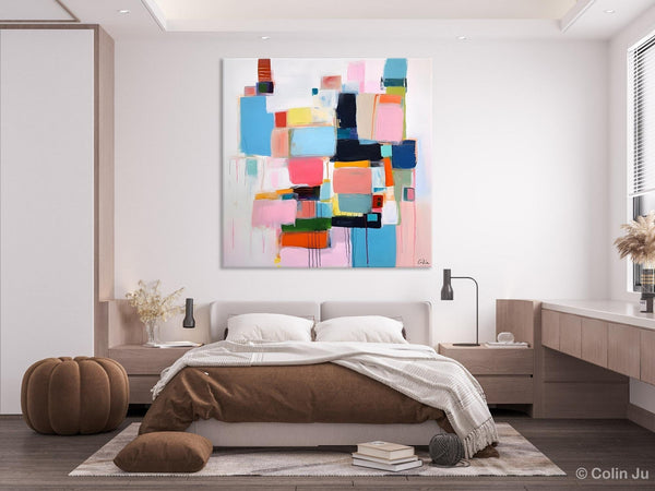 Modern Canvas Paintings, Large Abstract Art for Bedroom, Original Abstract Wall Art, Simple Modern Acrylic Artwork, Contemporary Canvas Art-LargePaintingArt.com