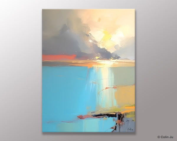 Contemporary Acrylic Painting on Canvas, Large Original Artwork, Large Landscape Paintings for Living Room, Modern Canvas Art Paintings-LargePaintingArt.com