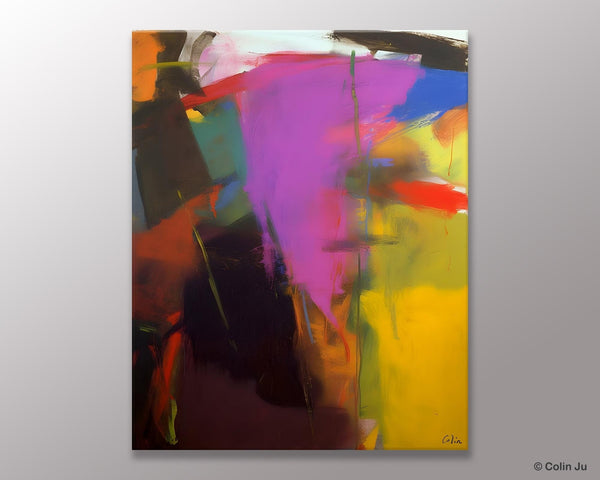 Large Original Abstract Wall Art, Contemporary Acrylic Paintings, Extra Large Abstract Painting for Dining Room, Abstract Painting on Canvas-LargePaintingArt.com