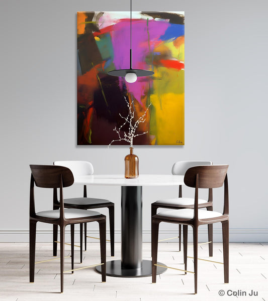 Large Original Abstract Wall Art, Contemporary Acrylic Paintings, Extra Large Abstract Painting for Dining Room, Abstract Painting on Canvas-LargePaintingArt.com