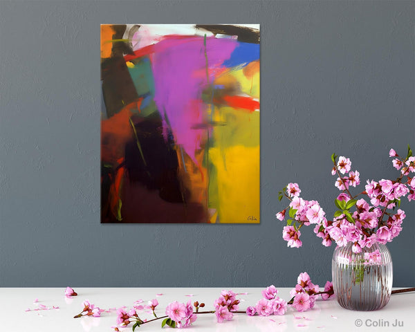 Large Original Abstract Wall Art, Contemporary Acrylic Paintings, Extra Large Abstract Painting for Dining Room, Abstract Painting on Canvas-LargePaintingArt.com