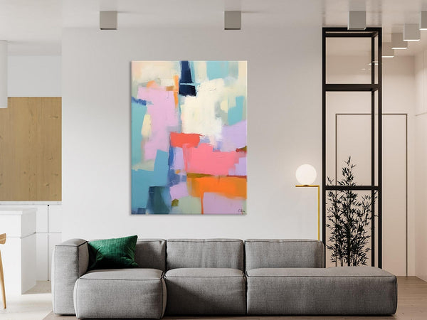 Contemporary Paintings on Canvas, Large Wall Art Painting for Dining Room, Original Abstract Wall Art, Oversized Abstract Wall Art Paintings-LargePaintingArt.com