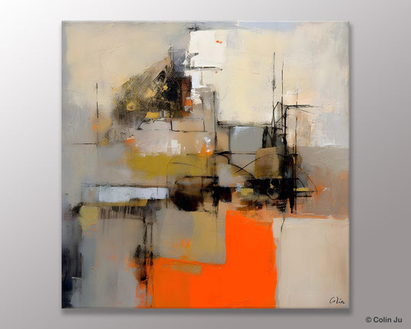 Large Abstract Art for Bedroom, Original Abstract Wall Art, Simple Modern Acrylic Artwork, Modern Canvas Paintings, Contemporary Canvas Art-LargePaintingArt.com