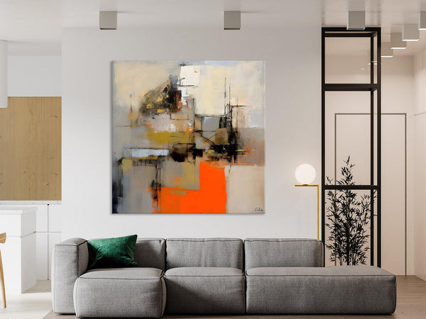 Large Abstract Art for Bedroom, Original Abstract Wall Art, Simple Modern Acrylic Artwork, Modern Canvas Paintings, Contemporary Canvas Art-LargePaintingArt.com