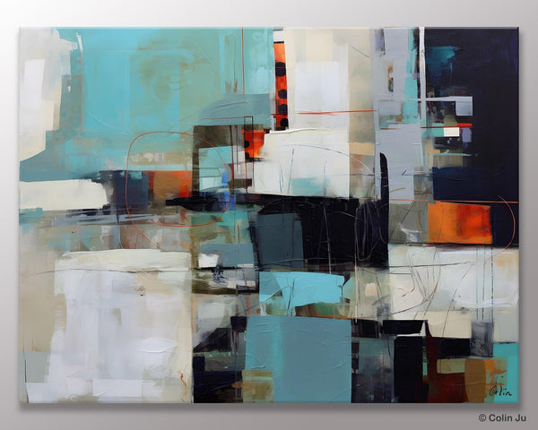 Extra Large Paintings for Dining Room, Abstract Wall Paintings, Hand Painted Canvas Art, Original Artowrk, Contemporary Wall Art Paintings-LargePaintingArt.com