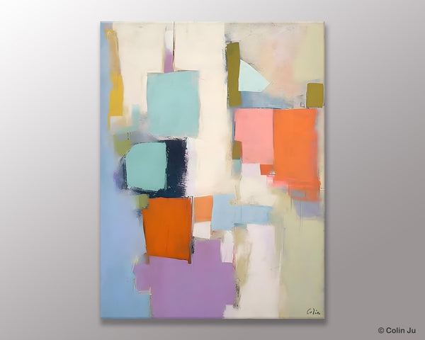 Contemporary Paintings on Canvas, Large Wall Art Painting for Dining Room, Original Abstract Wall Art Painting, Abstract Paintings on Canvas-LargePaintingArt.com