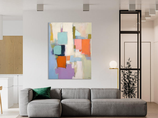 Contemporary Paintings on Canvas, Large Wall Art Painting for Dining Room, Original Abstract Wall Art Painting, Abstract Paintings on Canvas-LargePaintingArt.com