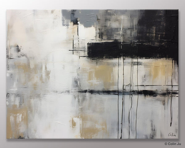 Hand Painted Original Canvas Art, Contemporary Acrylic Paintings, Large Wall Art Painting for Bedroom, Oversized Modern Abstract Paintings-LargePaintingArt.com