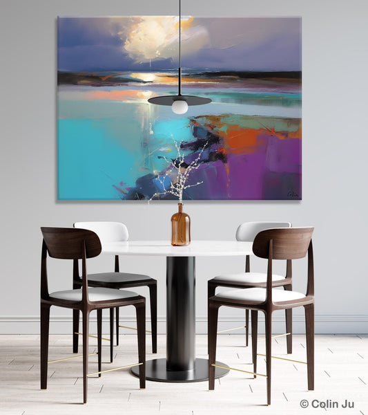 Original Landscape Paintings, Landscape Canvas Paintings for Living Room, Extra Large Modern Wall Art Paintings, Acrylic Painting on Canvas-LargePaintingArt.com