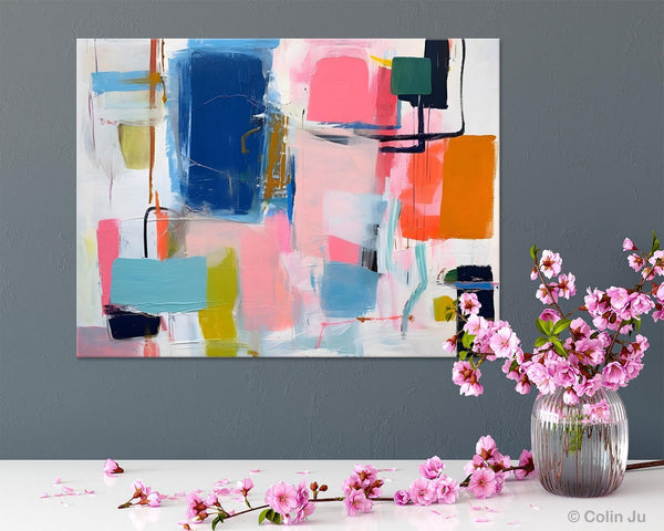 Large Wall Art Painting for Bedroom, Original Canvas Art, Oversized Modern Abstract Wall Paintings, Contemporary Acrylic Painting on Canvas-LargePaintingArt.com